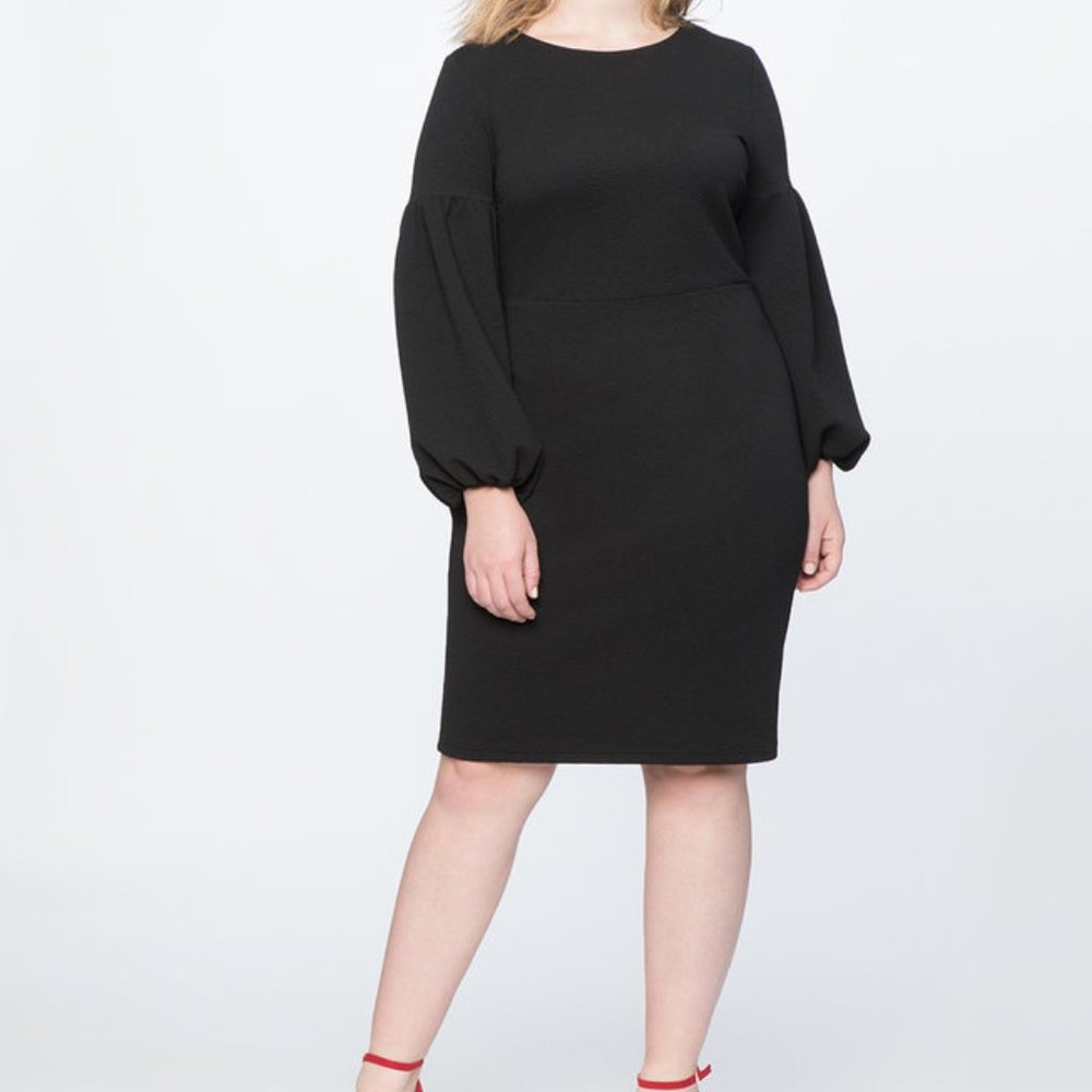 Eloquii Puff Sleeve Bodycon Dress